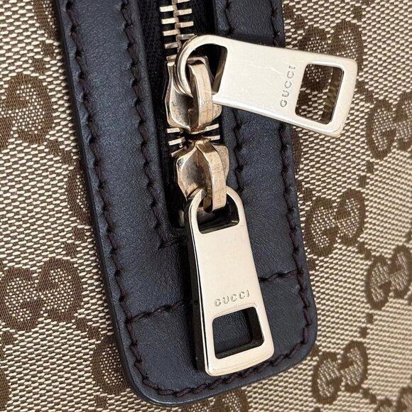 Gucci Vintage Web Boston Bag GG Canvas - Picture 9 of 10